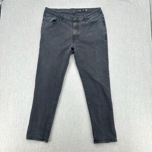 WXYZ Nomad Slim Fit Jeans 38x32 Black Wash Denim Stretch MFG CO Pants